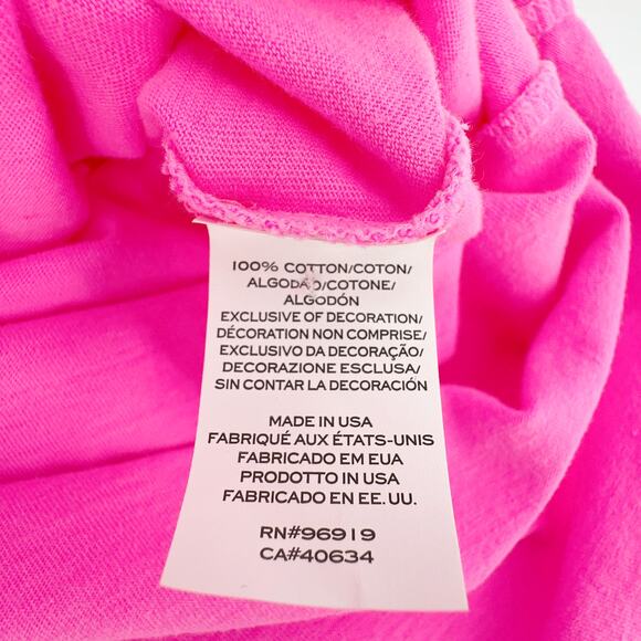 MARC JACOBS Fluorescent Logo Print Tee in Bright Pink S - Picture 9 of 13